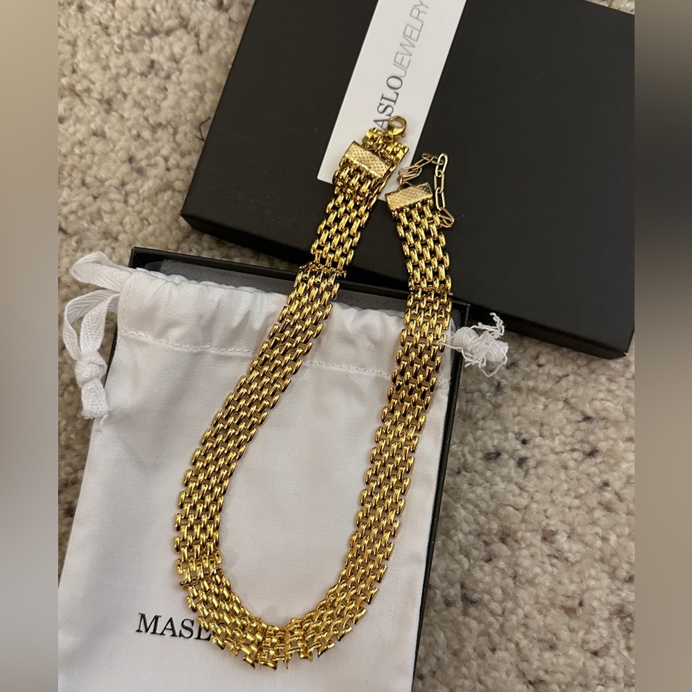 Maslo jewelry gold chain necklace